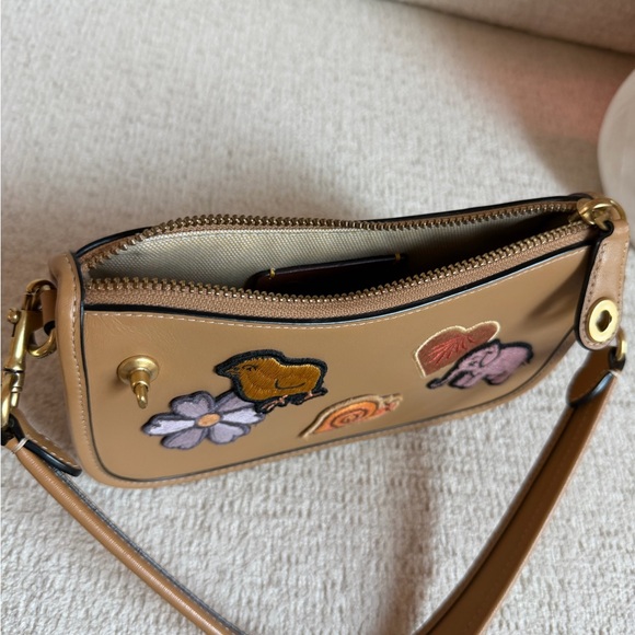 Coach Tan Wristlet with Playful Embroidery - Picture 7 of 9